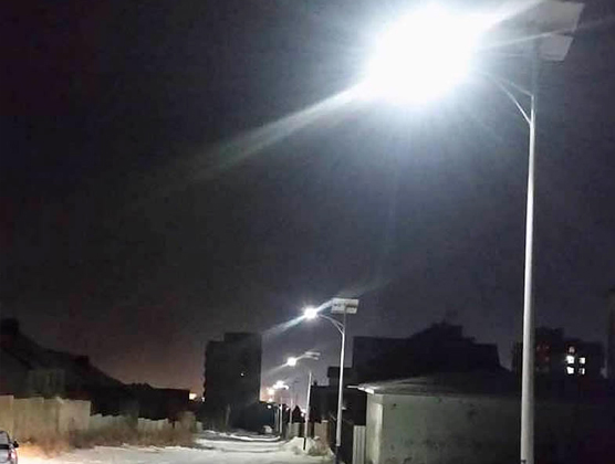 Project of solar street light in Kazakhstan