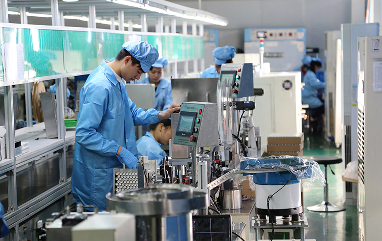 Lithium battery production workshop