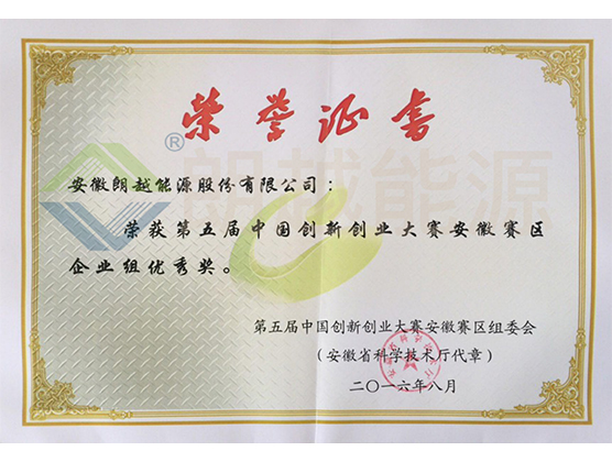 Certificate of Innovation and Entrepreneurship Competition